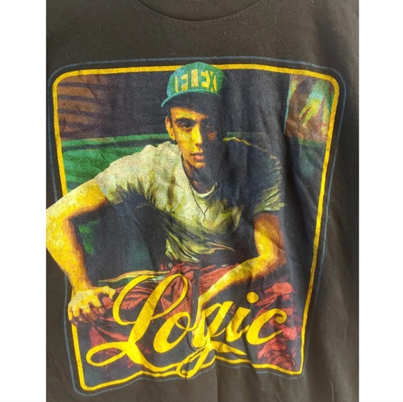 Logic black graphic tee t-shirt - Picture 3 of 3